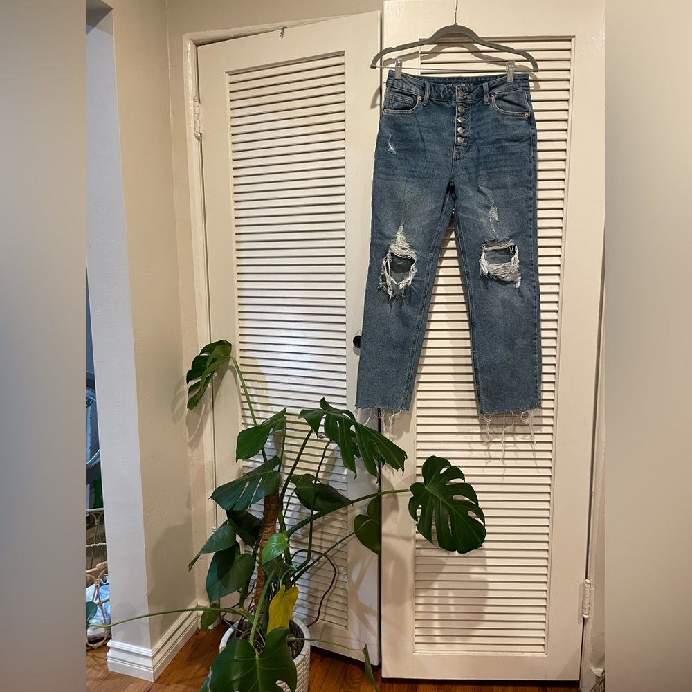 Wild Fable button front straight leg jeans